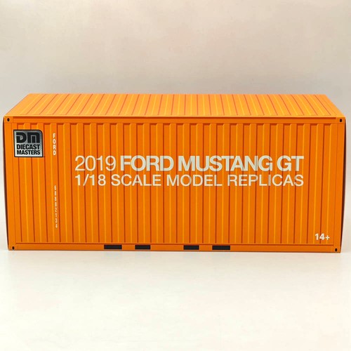 1:18 DM Ford Mustang GT 2019 noir mat RHD voitures moulées sous pression modèles miniatures passe-temps - Photo 14/17