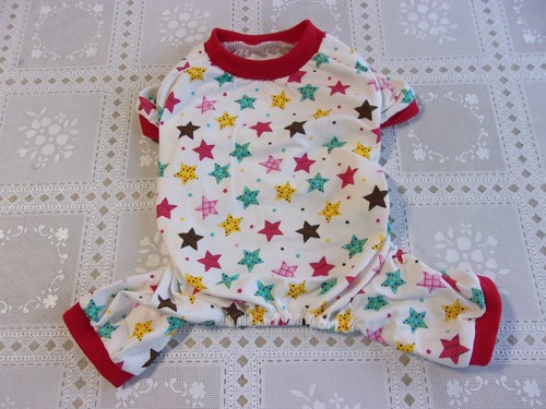 dog pajamas, cotton,"Star Light Star Bright", Small**(read details for size) - Picture 2 of 6