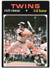 1971 Topps Baseball #349 Rich Reese Minnesota Twins - EX