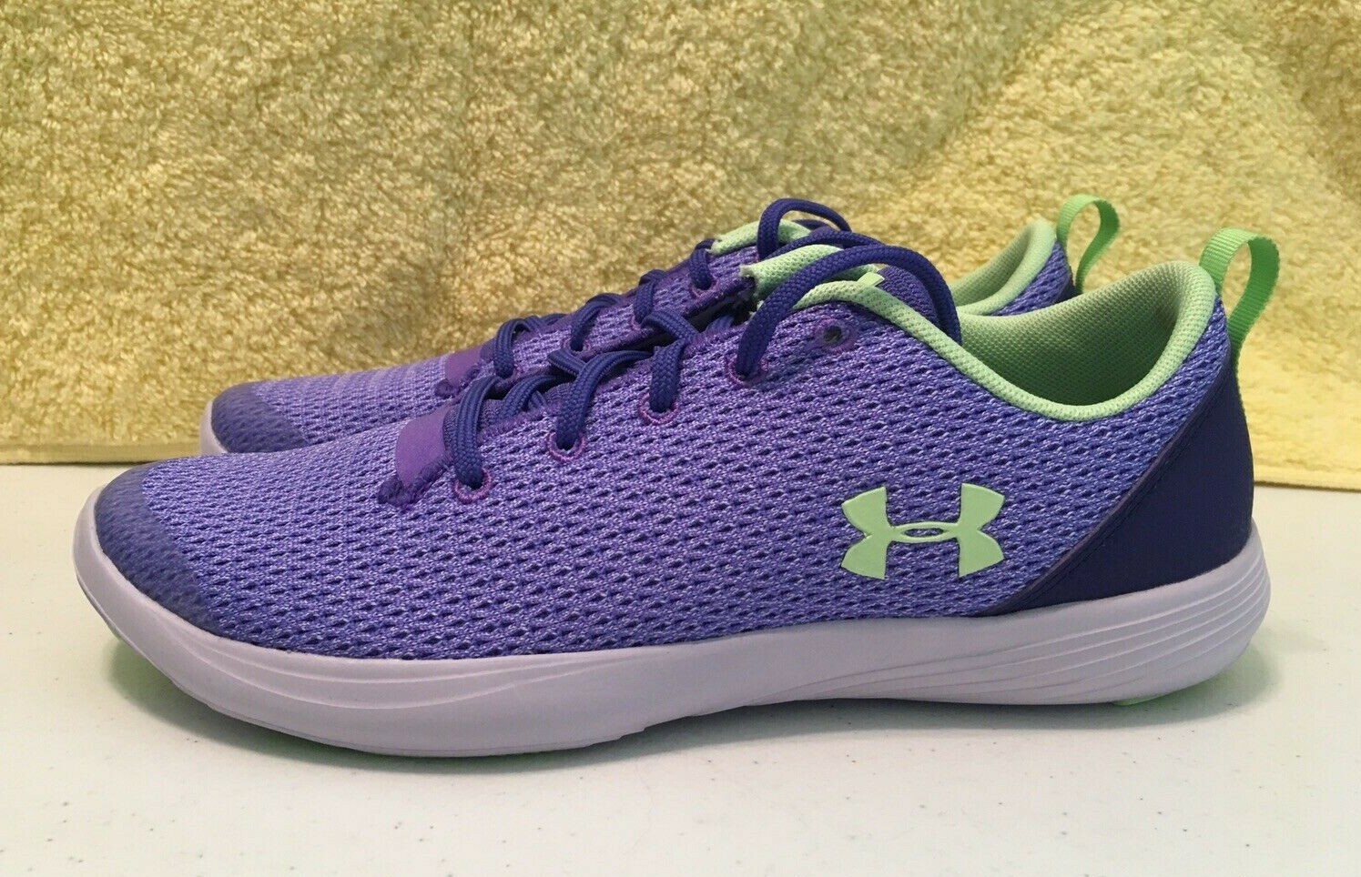 UNDER ARMOUR Girls GGS STREET PREC SPORT LOW Sneaker Youth Size 4 Purple New-image