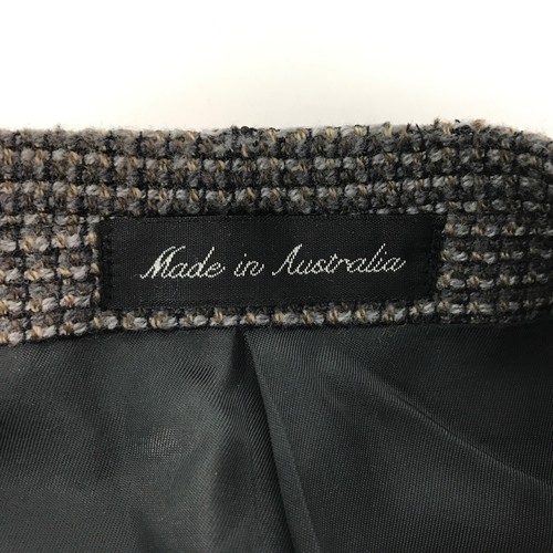 Studio Italia Jacket Grey Size 108 54 S Wool Tweed Lined Blazer 3 Button Men's - Picture 11 of 13