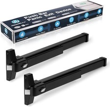 IRONWALLS Commercial Push Bar Panic Exit Device Stainless Steel, 2-Pack 28"-41"