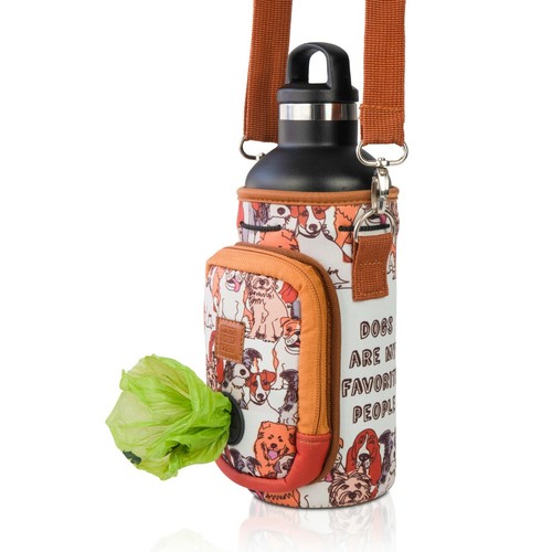 Made Easy Kit Water Bottle Carrier w/ Pocket for Dog Waste Bags, Shoulder Strap - Picture 43 of 160