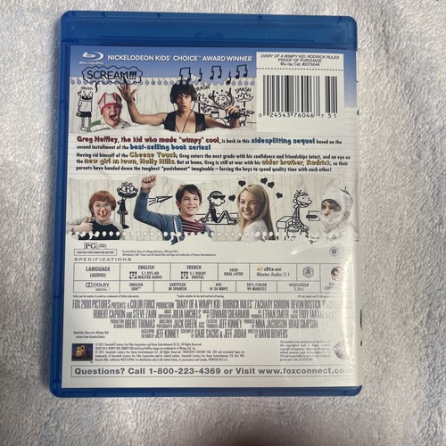 Diary of a Wimpy Kid: Rodrick Rules (Blu-ray, 2011)  Clean Disc - Picture 4 of 4