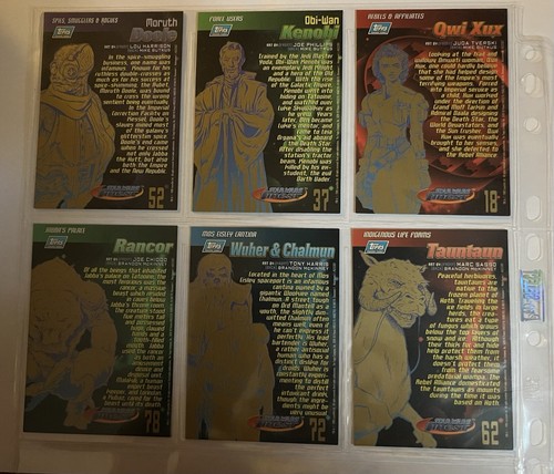 Very Rare Topps Star Wars Finest 1996 Gold Back Refractor #52 First Set Mint - Bild 5 von 5