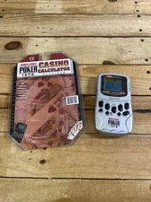 Excalibur World Series of Poker Casino & Calculator Electronic Handheld LCD Game