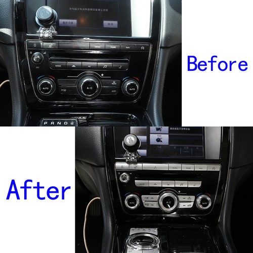 For Jaguar XJ 2013-15 Central Control Air Conditioning Button Decorative Sticker - Picture 2 of 9