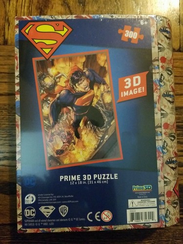 Superman Prime 3D Puzzle 300 Pieces Sealed. NEW! AWESOME!! - Picture 2 of 2