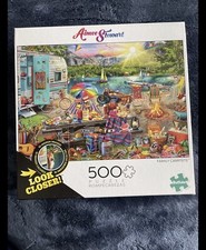500 piece Puzzle - Aimee Stewart - Family Campsite (10 hidden images)