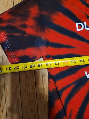 Men's Dubois Wrestling PA PENNSYLVANIA Red & Black Tie Dye Jock Shirt Medium M - Picture 6 of 9