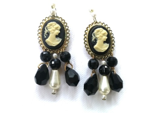 jewelry woman fashion choker necklace antique cameo earrings weeding set collier - Picture 4 of 24