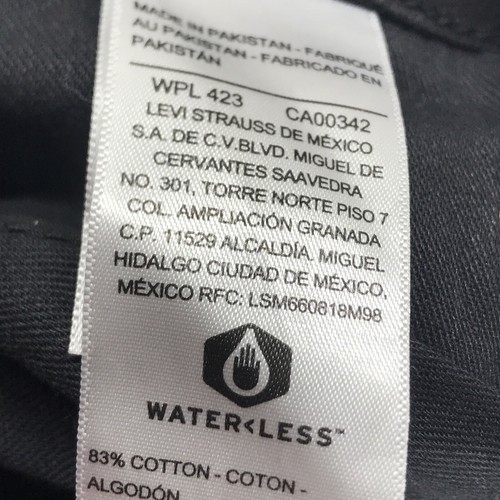 Denizen Levi's Kids Pants Size 16 Reg Skinny Black School Walking Casual Adjust - Picture 7 of 14
