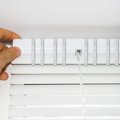 Valance Clips Vertical Blind Clear Brackets Plastic Clips for Outside Mount ... - Picture 6 of 7
