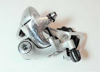 Silver SunRace RDR91 9-Speed Long Cage Bike Derailleur with Bolt