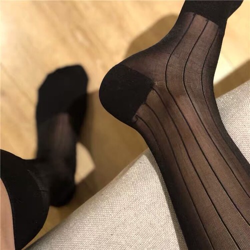 2 Paires mi bas Ref V10-A Socks sheer noir Taille 41/46 Pointe talon renforcé - Imagen 18 de 21