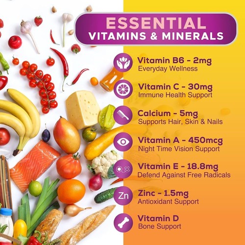 Women's Complete Daily Multivitamin Gummies - Vitamin A, C, D, E, B6, B12... - Picture 3 of 7