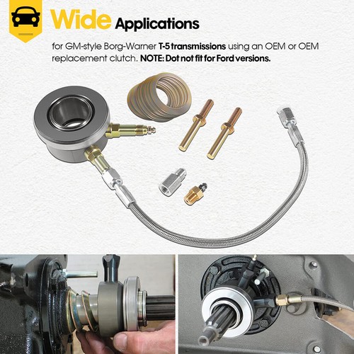 82876 T-5 Stock Clutch Hydraulic Throwout Bearing for Chevy/GM Style Borg-Warner - Picture 3 of 9