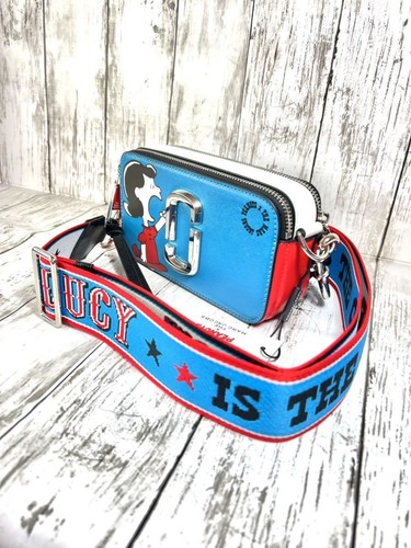 Bolso de Hombro Marc Jacobs X Peanuts Collaboration Azul Multi Instantánea Cámara - Imagen 2 de 6