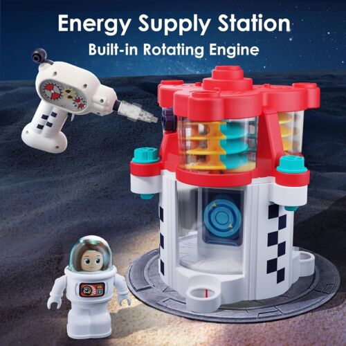 Rocket Space Toys, Kids Spaceship Playset W/Space Shuttle, 2 Astronauts, Educ... - Picture 4 of 7