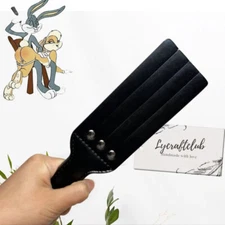 PU Leather Binding Flogger Whip Spanking Paddle Slap Punishment Game Slaves