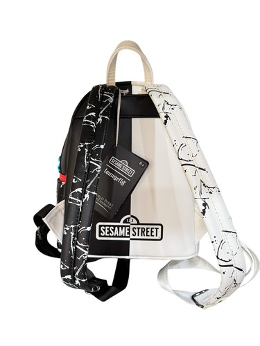 Sesame Street Loungefly Backpack Cookie Monster, Elmo, Big Bird, Oscar the Grouc - Picture 2 of 2