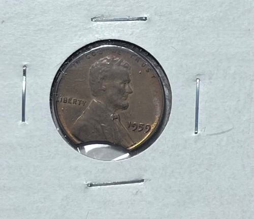 1959 lincoln cent mint clip error - 第 1/2 張圖片