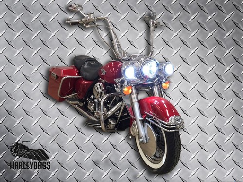 Harley Davidson Motorcycle Chrome LED Daymaker DRL Halo Headlight - FLHX FLHR - Picture 4 of 8