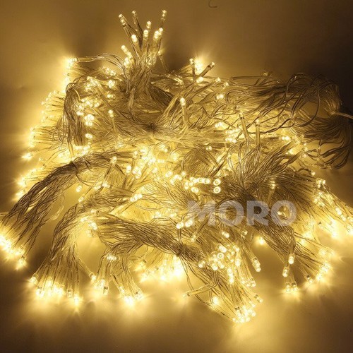6*3M 600 LED Waterfall Curtain Lights 2 Colors In One Light Wedding Party Xmas - Picture 3 of 33