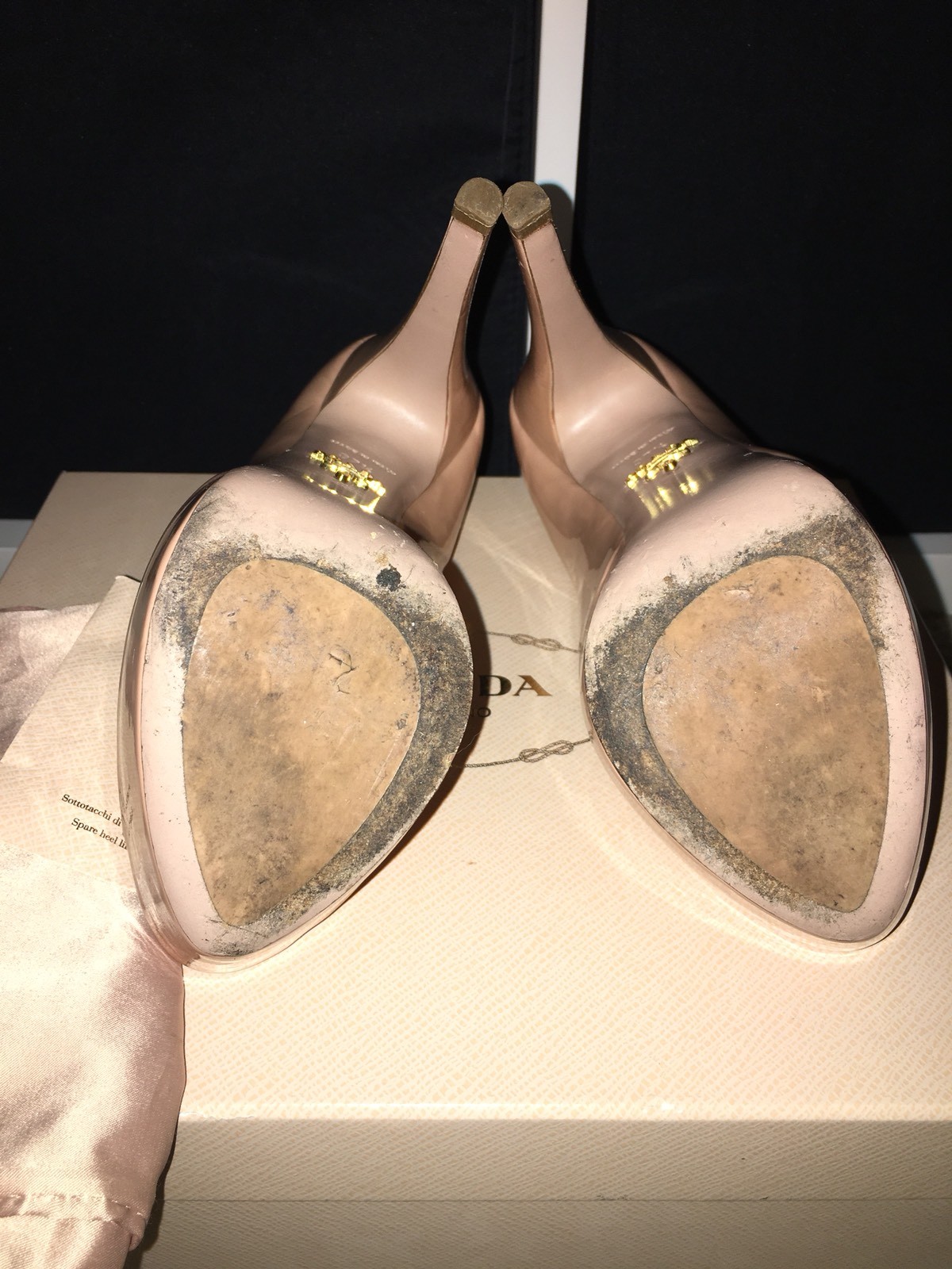 PRADA Damens Nude EU37.5 Patent Leder Peep Toe Platform Heels UK4.5 EU37.5 Nude US7-7.5 a224ef PRADA Damens Nude EU37.5 Patent Leder Peep Toe Platform Heels UK4.5 EU37.5 Nude US7-7.5 a224ef