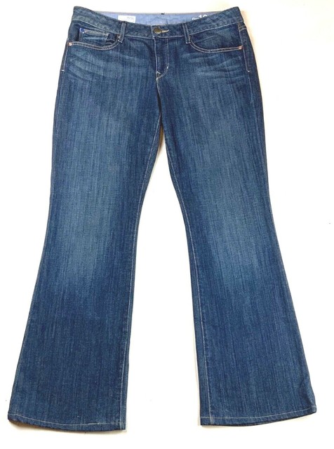 Gap 1969 Curvy Boot Cut Jeans Womens Size 12 (34 X 30) Mid Rise | eBay