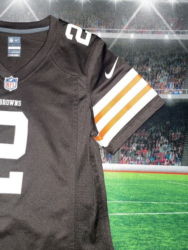 Cleveland Browns #2 Johnny Manziel Nike On Field Jersey Women’s Size Small Used - Picture 3 of 13