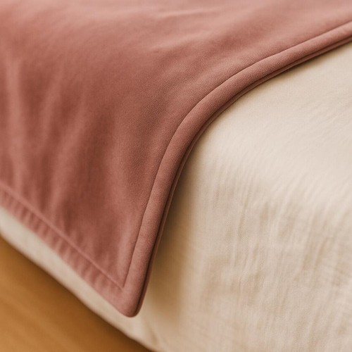 Luxury Velvet Bed Runner Scarf – Pink, Green, Red, Blue, Yellow – All Sizes - Picture 8 of 8