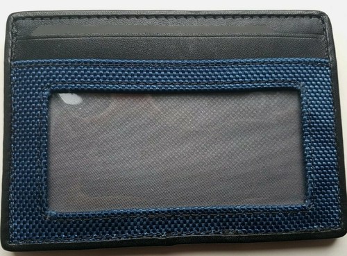 Tumi Slim ID Card Case Holder Wallet Blue Camo Camouflage - Free Delivery - Picture 2 of 9