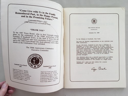 Southold Town 350th Anniversary Journal 1990 Long Island New York - Foto 2 di 12