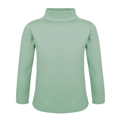 Kids Girls And Boys Warm Top Elastic Underwear Long Sleeve Stand Collar Top - Picture 47 of 81