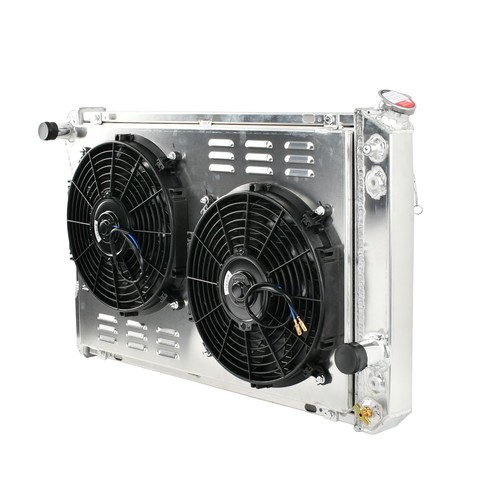 3 Row Aluminum Radiator 12V Slim Shroud Fan for 1982-1992 Chevy Camaro Firebird - Bild 3 von 8