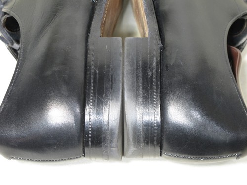 Barrie Ltd Cheaney Church Perf Cap Toe Oxford Black Shoes 11.5 Made in England - Picture 6 of 7