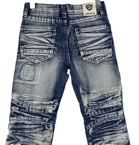 Encrypted Acid Distress Jeans Excellent Used Condition Size 6 - Picture 5 of 14