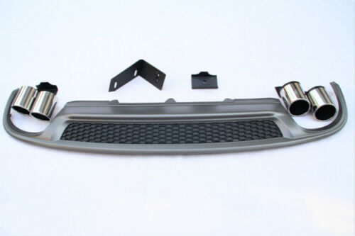 S-Line S4 Style Rear Diffuser + Exhaust Tip For 2013-2016 Audi A4 B8.5 Sedan - Foto 4 di 8