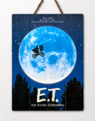E. T. Et Wooden Poster 30 x 40 Cm. Doctor Collector