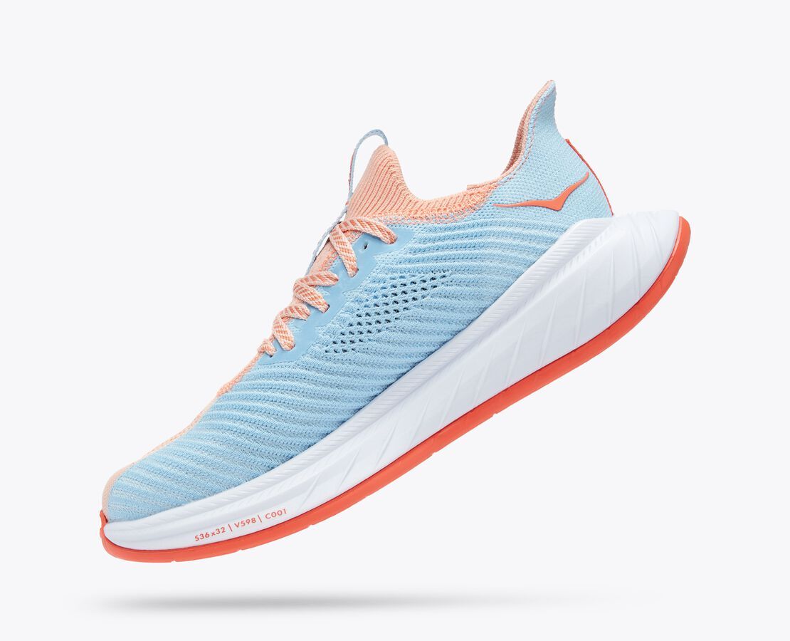 HOKA W CARBON X 3 Scarpe Running Donna Fly Neutral Rosa Pesca 1123193 PPSSG - Foto 4 di 9