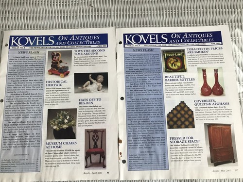 2000 -2001 Lot of 9 + index KOVELS ON ANTIQUES AND COLLECTIBLES NEWSLETTER - Bild 5 von 7