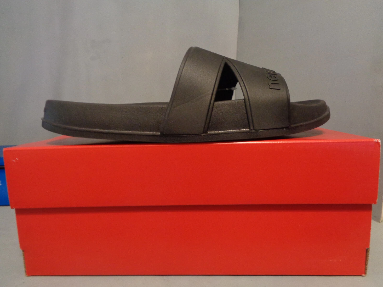 Sandali uomo New Balance 200N neri slide neri! Nuovo con scatola! Nuovo! SUF20SA1