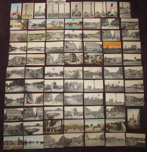 1912 SAMMLUNG VON 80 POSTKARTEN von ALEXANDRIA ÄGYPTEN Alexandrie