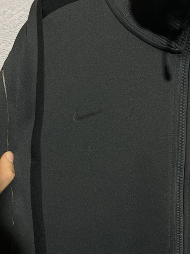 Juventus Training Football Jacket With Zipped ALL Black Nike Mens Size L - Picture 3 of 9