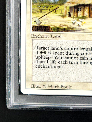 1994 MtG Magic the Gathering Revised Farmstead RARE PSA 9 *Only 7 Graded Higher* - Picture 8 of 12