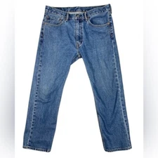 Levi's 505 Regular Fit Straight Leg Mens Jeans Medium Wash 36x30 100% Cotton