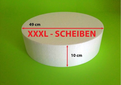 Torte 8-stöckig Ø 45/40/35/30/25/20/15/10x10 cm Scheiben Dummy Styropor Torte - Picture 7 of 7