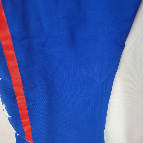 Pantalones SAND KNIT MacGregor Talla 29 Amigos Todas las Estrellas Rayas AZUL Calentamiento Breakaway - Imagen 4 de 12