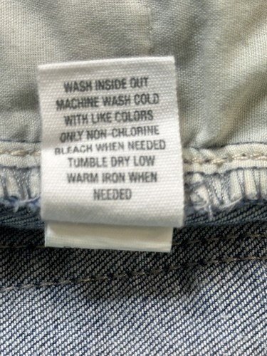 RSQ 90s jeans distressed light blue high Rise size 3/26 100% cotton girls youth - Picture 7 of 9